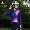 Womens Cycling Jersey Long Sleeve Top Moisture Wicking Road Bike Shirt