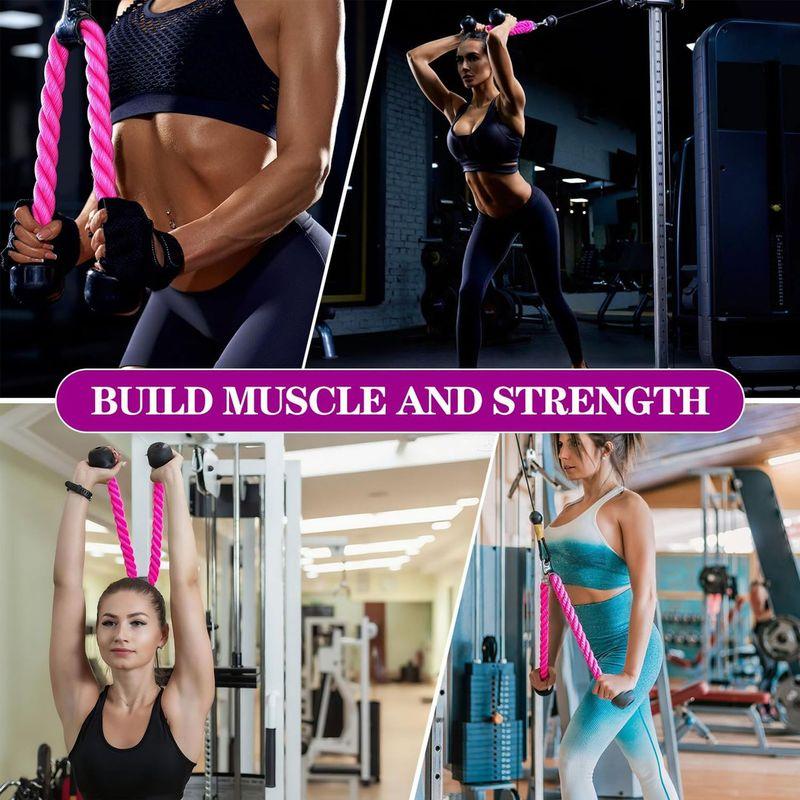 Trizepsseil Bizeps Trainings-Gantries Rahmen Ausrüstung Doppelkopf Zugseil Fitnessstudio Zubehör für Bodybuilding & Krafttraining