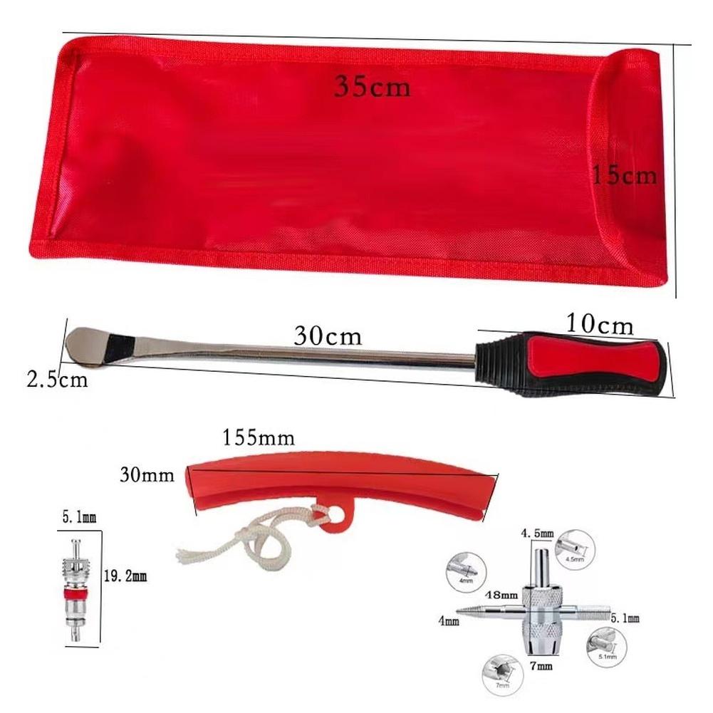 Portable Motorcycle Tire Lever Set with Ergonomic Handle Heat Treated Steel Construction for Tire Repair Tasks