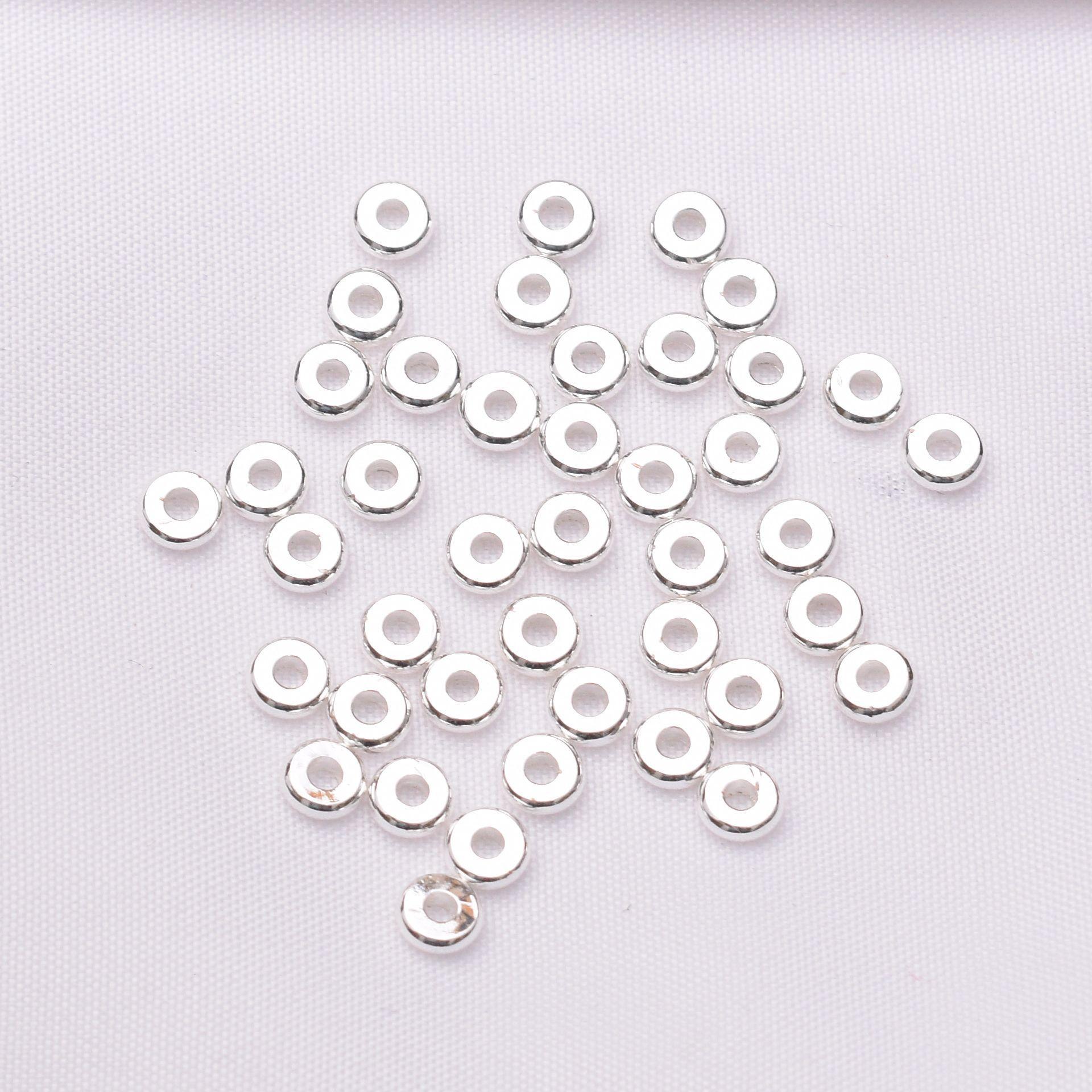 

100 шт. 18-каратный золотой пакет, сохраняющий цвет, глянцевый разделитель, сделай сам, браслет, ожерелье, плетеная веревка, бусины, аксессуары, колесо, часть, разделитель, бусина 4mm M33