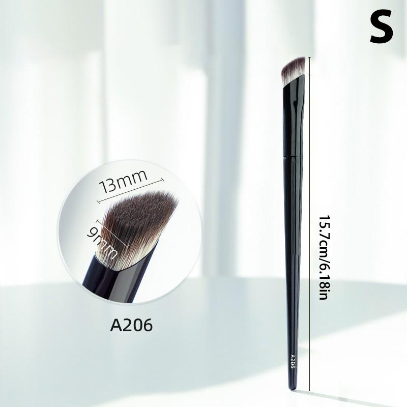 

Кисти для макияжа Жидкая основа Консилер Растушевка Румяна Кисть со скошенной головкой Контур лица Профессиональный инструмент для макияжа S