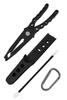Fish Grip Catcher Pliers Fish Grab Fishing Storage Holder Holster with Carabiner Clip and Black Fabulous-do Cord,