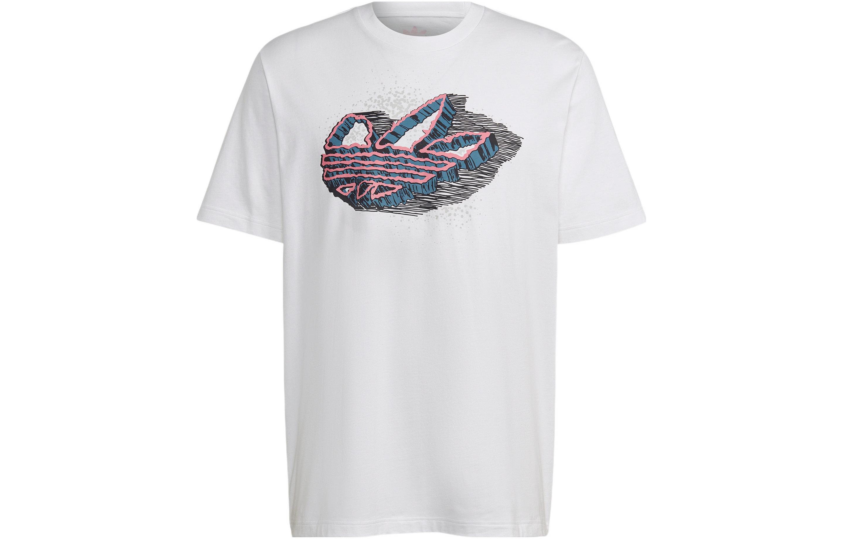 Adidas Originals Rekive SpeedTrefoil Graphic T Shirt Men s White HK7334 XL