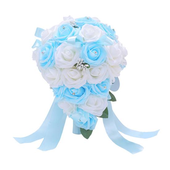 1 kytice drahokamu umělá růže květinová zahrada svatební scéna party dekorace