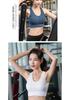 Shockproof Breathable Yoga Sports Bra with Hollow Back Design
