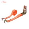 2 Pack Heavy Duty Ratchet Tie Down Straps Non-Slip Hooks Durable Webbing for Truck Motorcycle Cargo Fastening