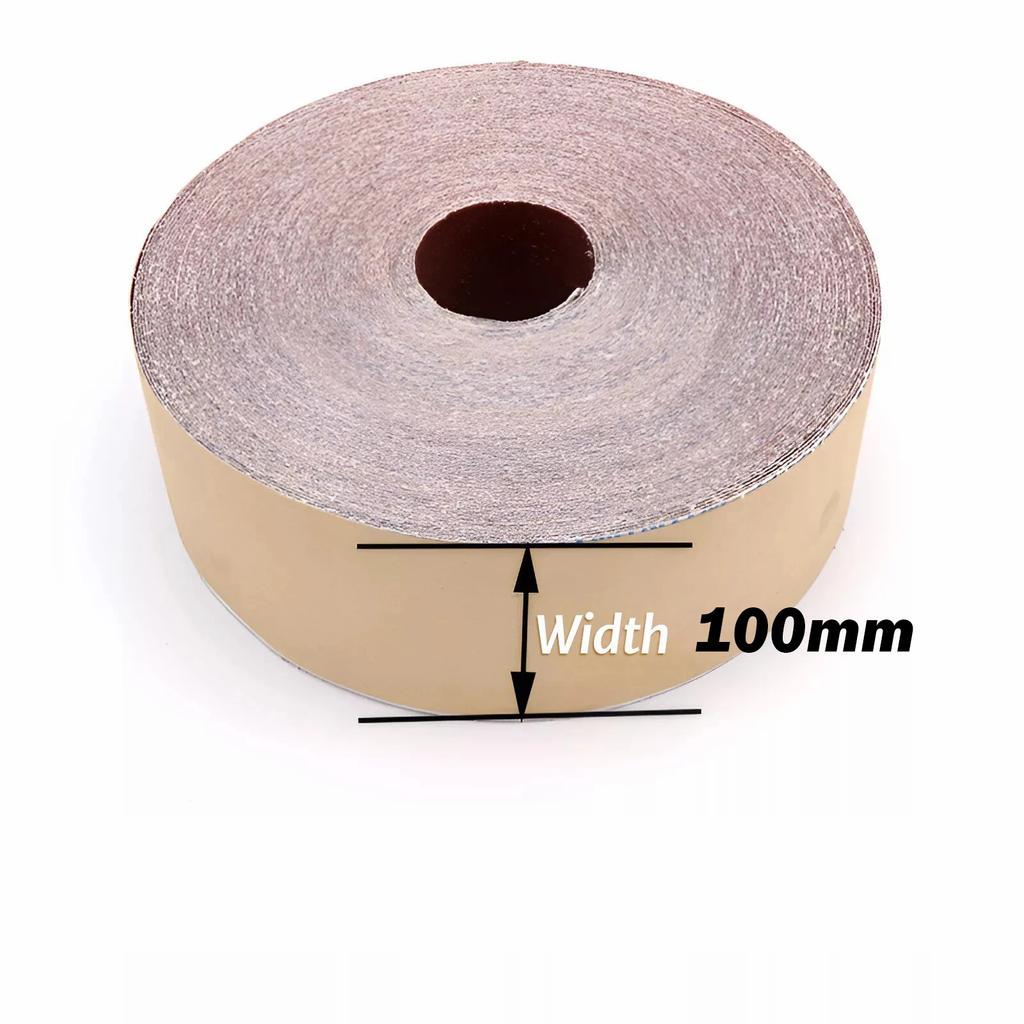 1/5Meter Sandpaper Roll,Width 100mm Emery Cloth Sanding Abrasive Sheets 80 120 180 240 400 600 Grit For Metal Wood