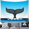 VIKAMA Dreamy Ocean Whale Tail Starry Sky Marine Life Tapestry Nautical Aesthetic Wall Hanging Bedroom Dorm Living Room Decor