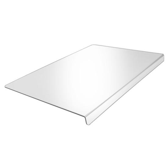 Acrylic Cutting Board with Counter Lip 16x12 Inch Non-Slip Clear Kitchen Chopping Boards for Countertop Protector Apartment Essentials