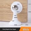 Silent Magnetic Door Stopper: Plastic Steel Hole-Free Anti-Collision Suction Cup for Bathroom Doors
