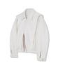 Standarderror 87-Stan150 Heavy Placket Suede Jacket Ivory