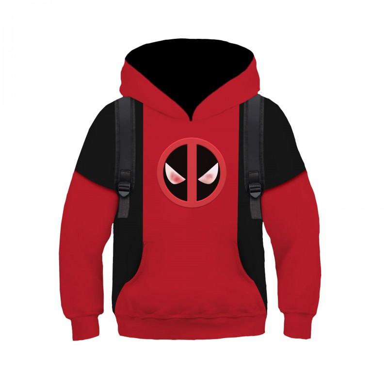 Deadpool Wolverine Cosplay Hoodie Digital Print Unisex Long Sleeve Sweatshirt Fans
