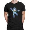 Megaman Kreatives T-Shirt für Herren Jump'n Shoot Rundhals Reines Baumwoll-T-Shirt Hip Hop Geburtstagsgeschenke Oberteile