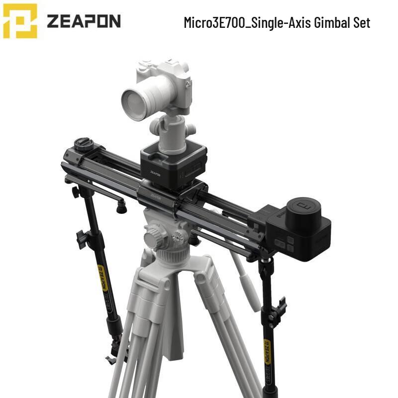 7ZEAPON Micro3 Electric Slider for DSLR/Mirrorless Cameras: Portable Manual & Electric Control for Time-lapse Photography