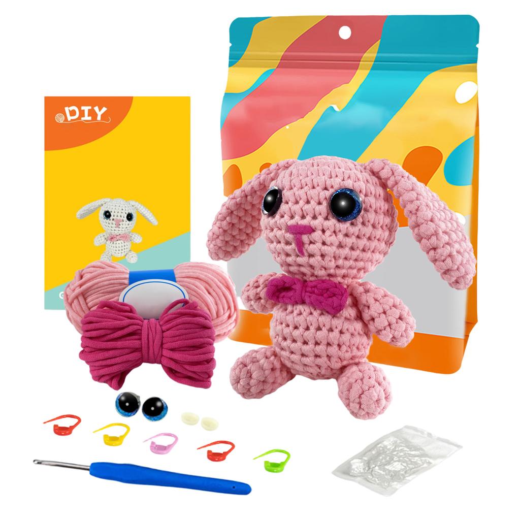 DIY Crochet Dolls, Cute Woven Dolls, Crochet Material Kits, Creative Gifts, Handmade Dolls, Beginner Crochet