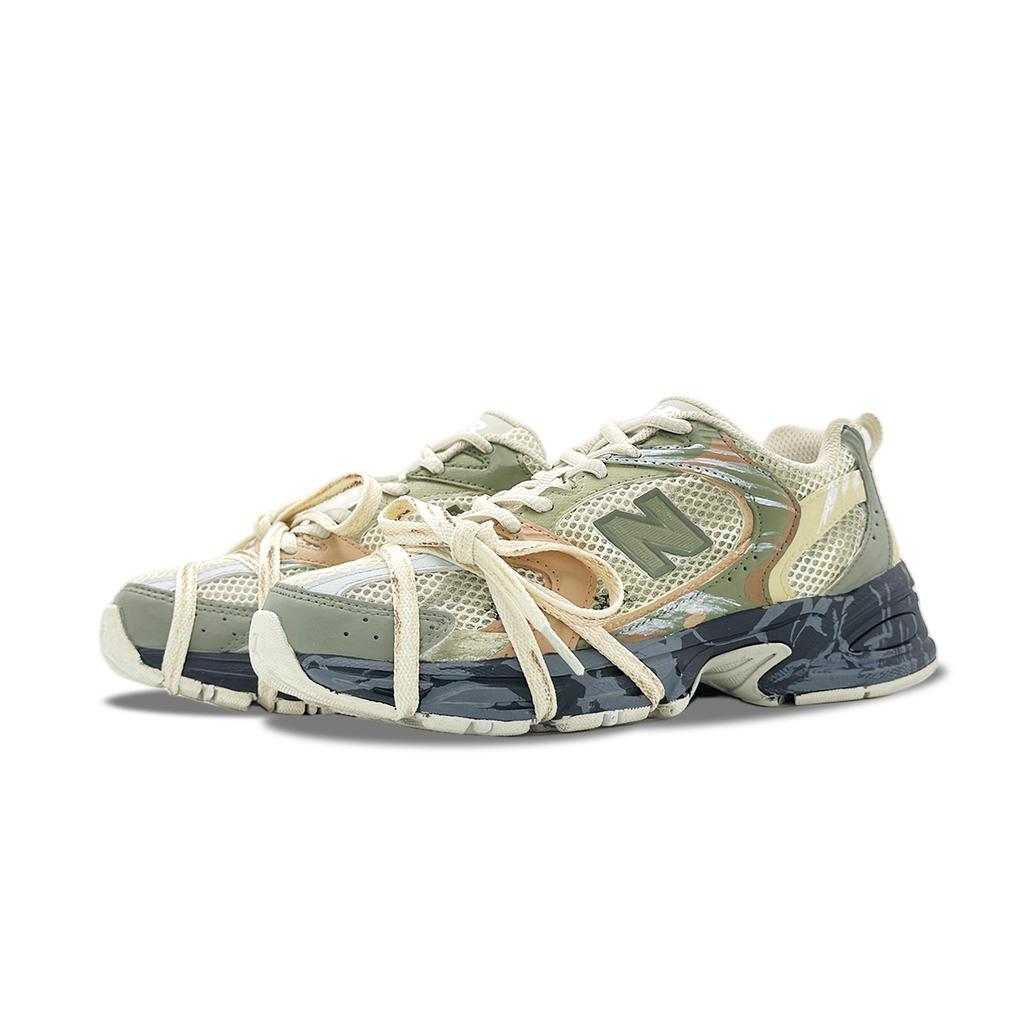New Balance NB 530 Mesh, Textile, Artificial Leather Abrasion Resistant Breathable Low Top Casual City Commuting MR530AA1(D)(Team348-Funi )