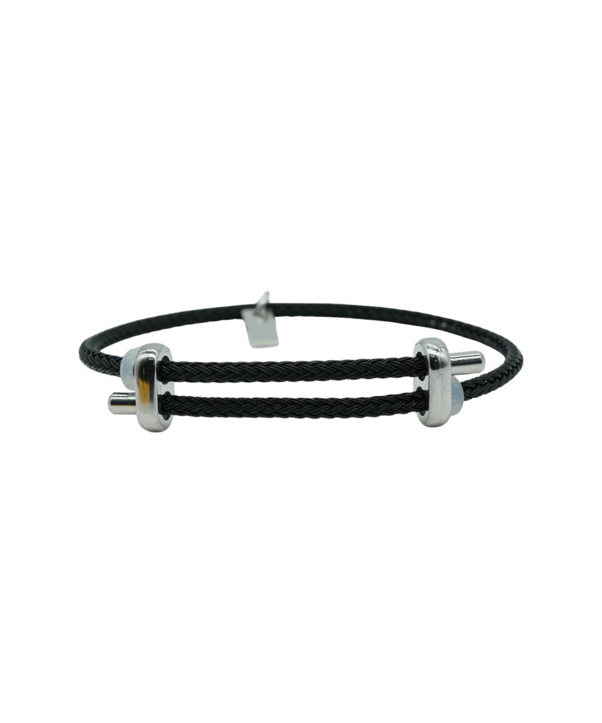 Cream Soda Lab Catena Slim Bracelet Black