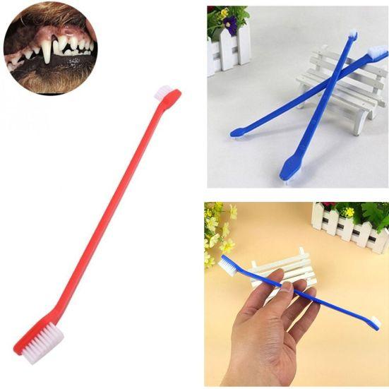 Double-end Toothbrush Pet Dog Puppy Dental Oral Teeth Cleaning Care Soft Brush