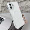 Luxury Clear Magnetic Case for MagSafe for iPhone 16 Plus 16 Pro Max Case With Camera Touch Buttons Case Wireless Charging Cover