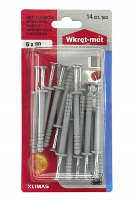 Universal Expansion Plugs for Driving In 6x60mm 14pcs