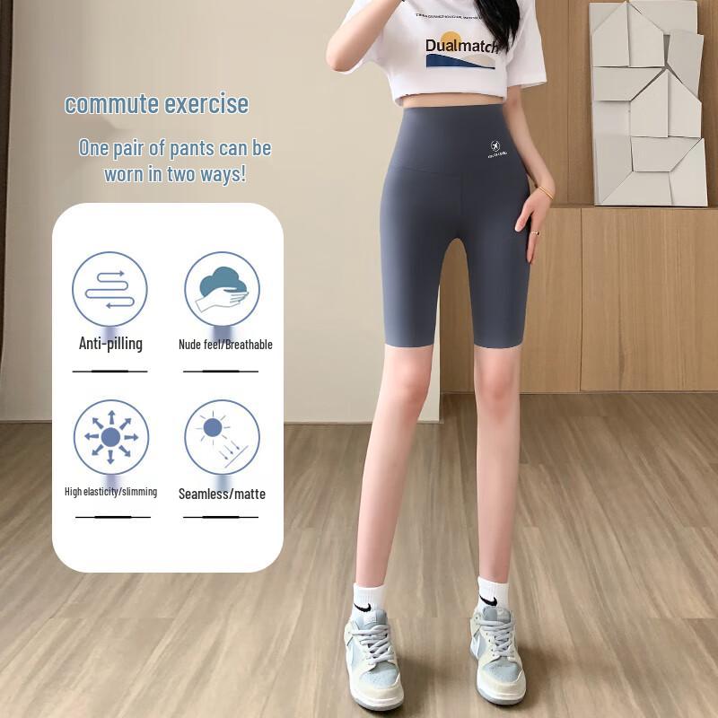 LangSha Women's Summer 5-Point Shark Sports & Yoga Shorts