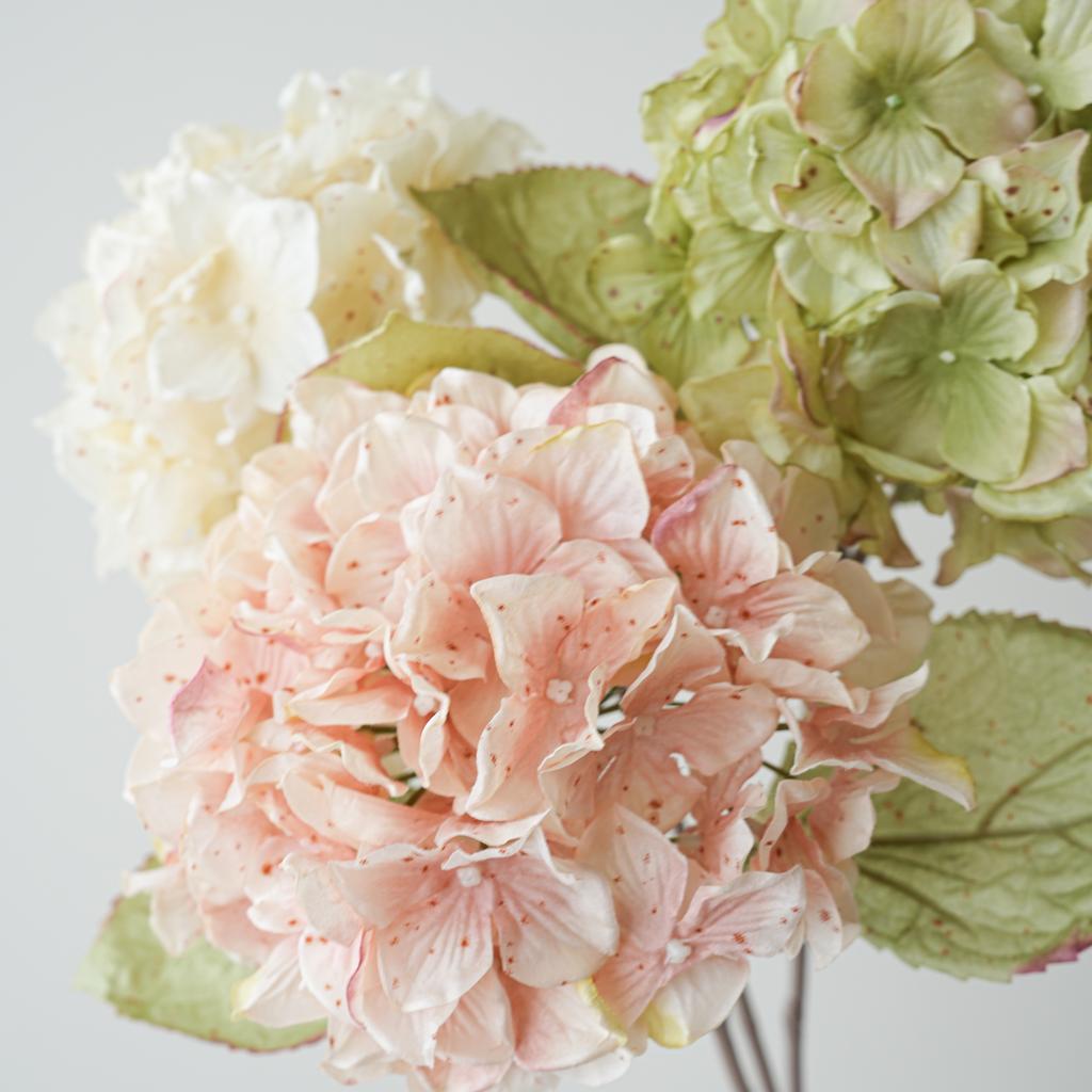 Dried Artificial Flowers Hydrangeas for Autumn Home Decoration  Dried Flowers Artificial Hydrangeas Fall Fake Flower Arrangement