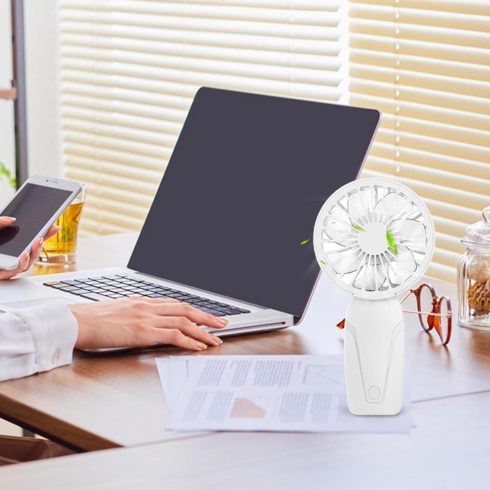 Portable Handheld Fan USB Rechargeable Mini Fan 3 Speeds Compact Cooling Fan for Home Office Travel and Outdoor Activities