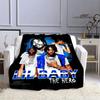 Hip -hop Singer Lil Baby Printing Blanket Picnic Blanket Warm Flannel Blankets Bed Linings Blankets for Beds Birthday Gift
