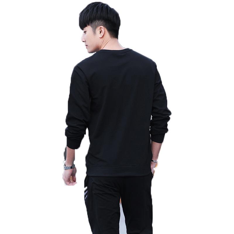 IELGY Men's Clothes Sweater Loose All-match Stylish Simple Plus Size Casual Sports Round Neck