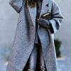 2025 Autumn/Winter Women's Solid Color Casual Wool Coat