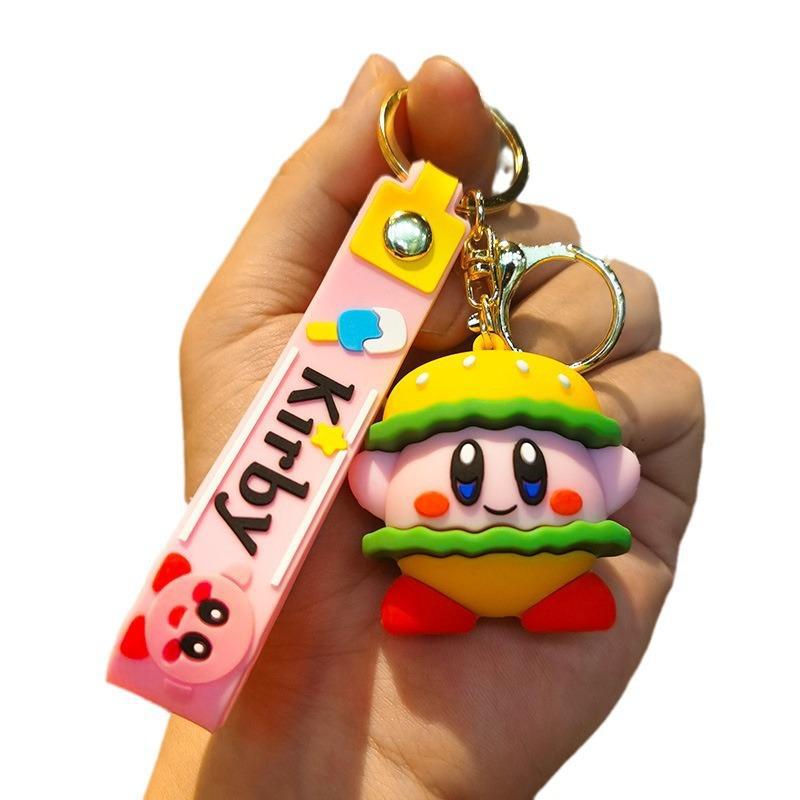 New Creative Star Kirby Cartoon Figurine Keychain Kirby Couple's Bag Car Keychain Gift Personalized Gifts Y2k Fashion Toys Anime
