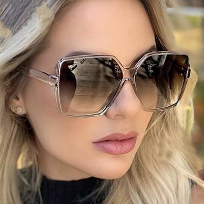 Nuova Tendenza Occhiali da Sole Quadrati Grandi a Mascherina Moda Y2k Occhiali da Sole da Donna