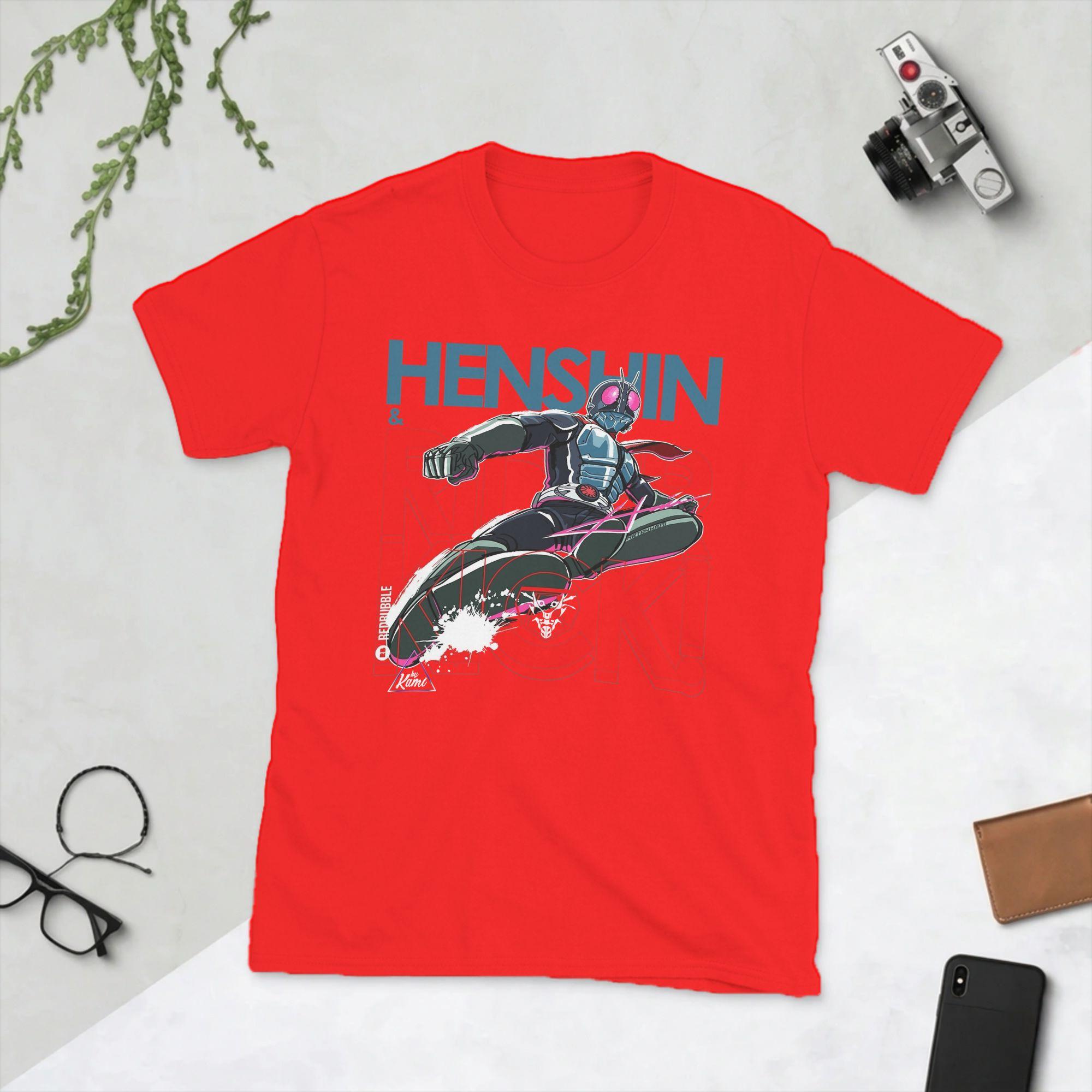 HenShin Rider Kick Color Ka Унисекс Футболка Унисекс Повседневные Хлопковые Футболки С Круглым Вырезом С Коротким Рукавом Футболка С Принтом Топы S