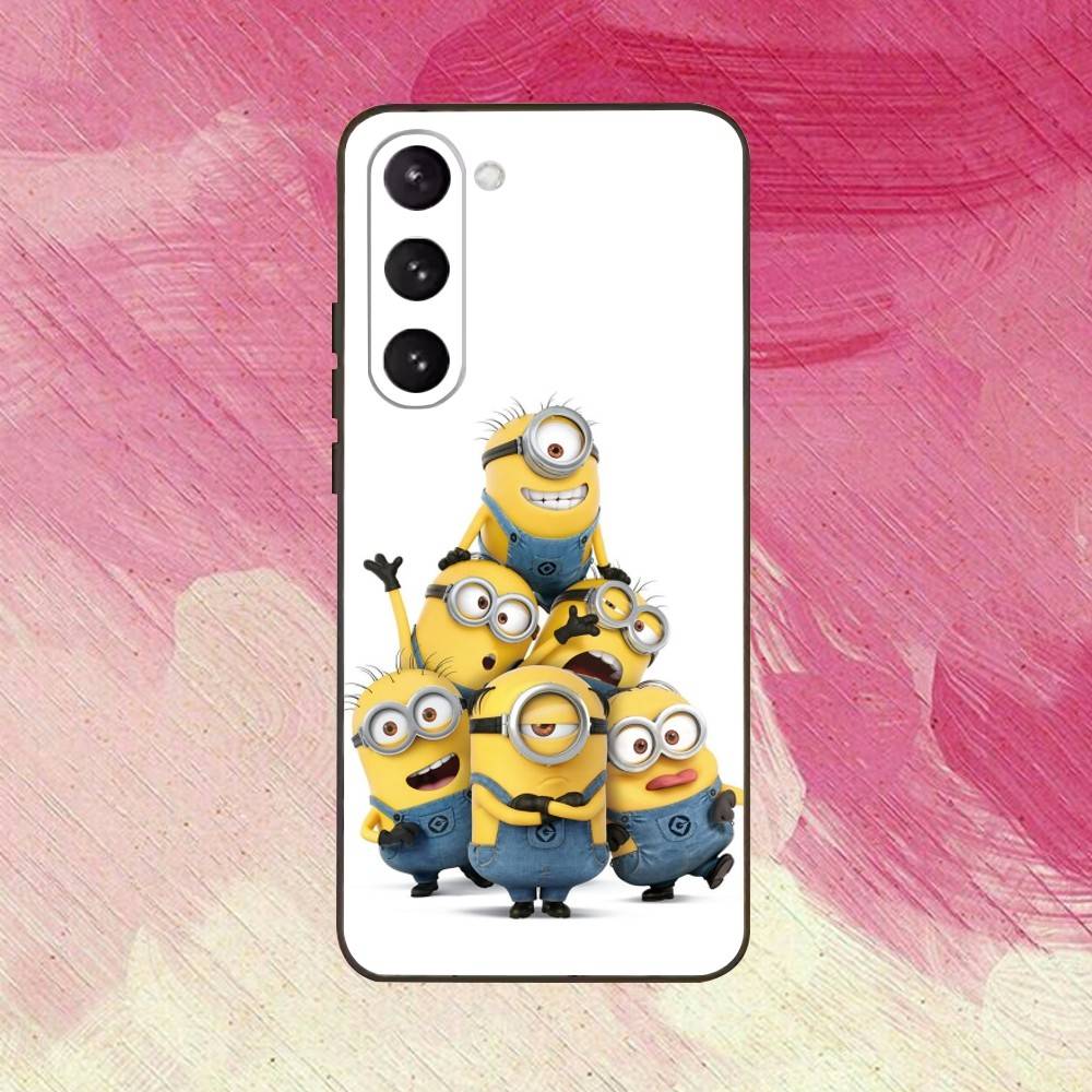 CUSTODIA CARINA L-Little M-Minions-es Nera in Silicone Morbido Per Samsung Galaxy A73,A72,A71,A70,A53,A52,A51