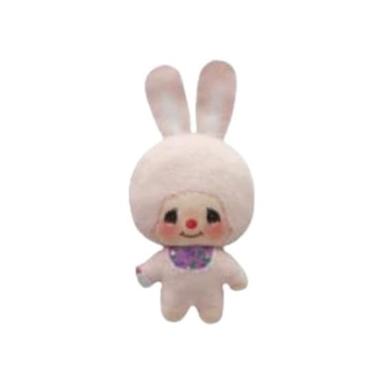 Pink Rabbit Monchhichi Floral Stuffed Toy Charm Official Size Approx. 8cm