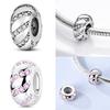 Charms Plata Copper Colorful Butterfly Bow Cute Cat Dog Fit Original Foot Bracelet Pendant Diy Beads Jewelry Makeup