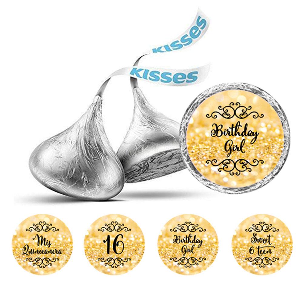 Darling Souvenir 16 Birthday Quinceanera Stickers 190 Pcs Chocolate Candy Labels
