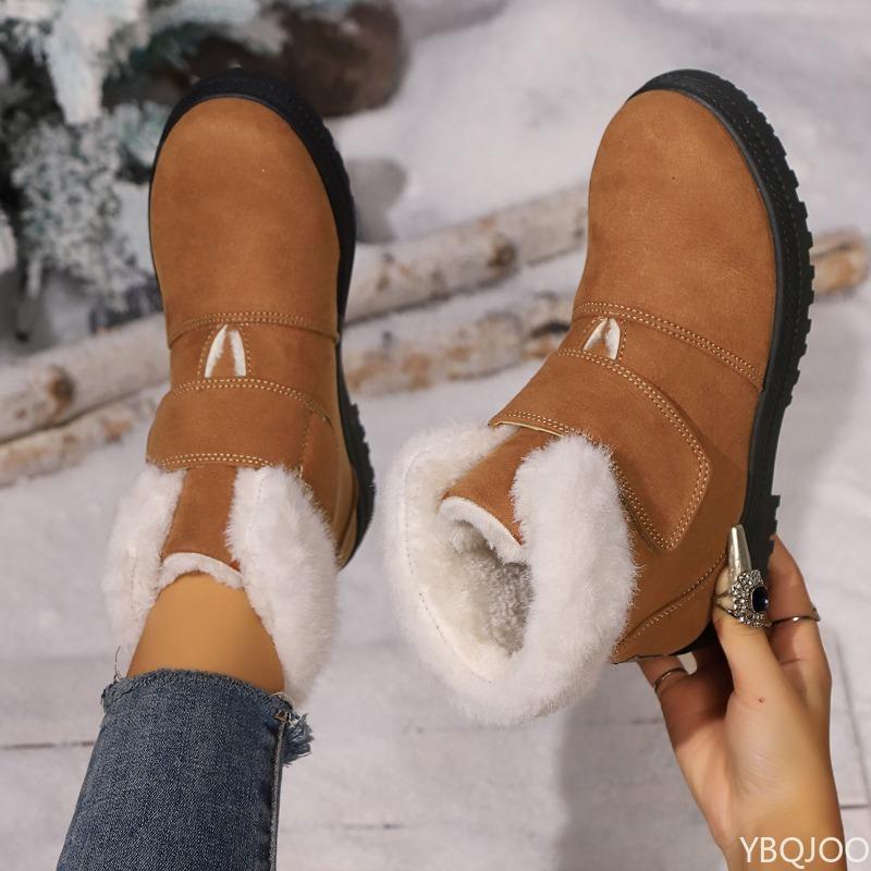 Fashion Women's Elegant Minimalist Snow Boots Winter New Fashionable Versatile Shoes Suede Thick Soled Warm Comfortable Women's Boots