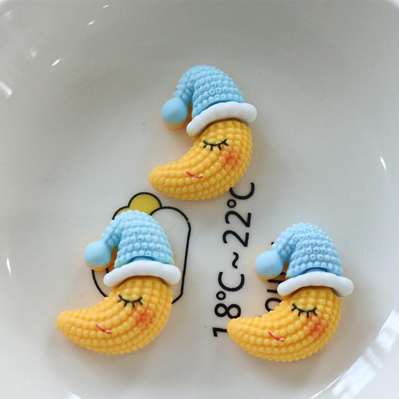 10Pcs New Cute Mini Sun, Star, Moon, Cloud, Rainbow Flat Back Resin Scrapbooking DIY Jewelry Craft Decoration Accessorie