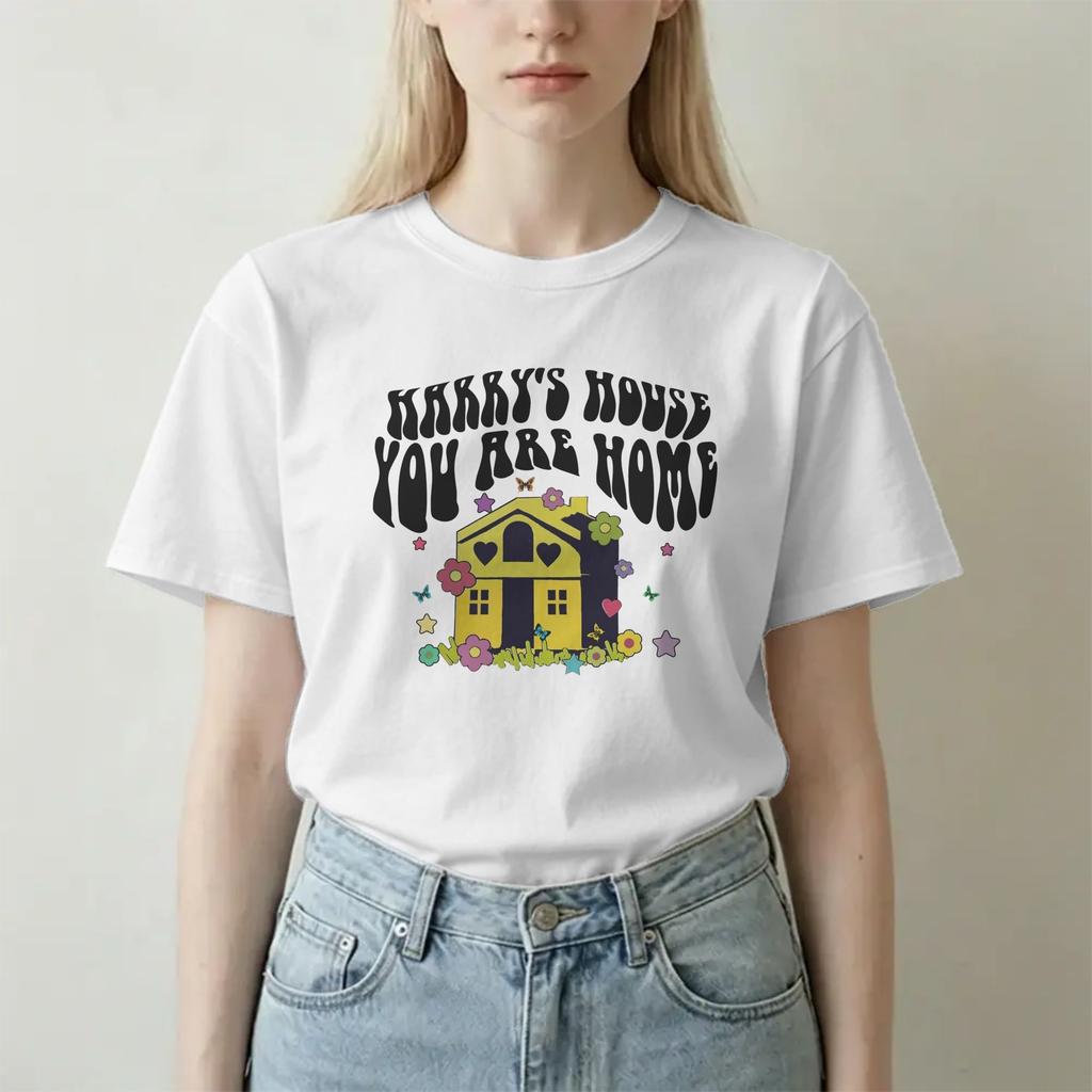 Harrys House Styles T Shirts Unisex Unisex Cotton Humor TShirt Crew Neck Tees Short Sleeve Clothes Plus Size