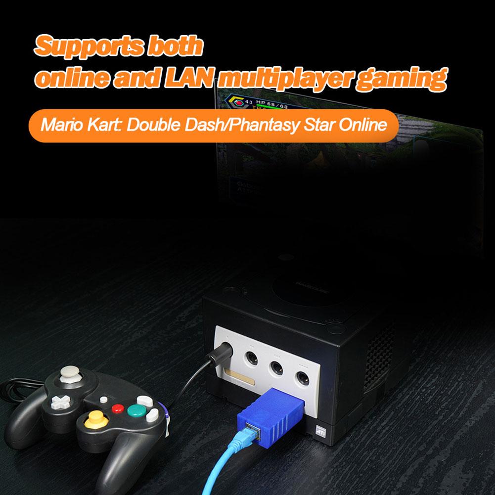 ETH2GC Broadband Adapter Emulator Ethernet Module Online Memory Multiplayer GameCube Card For N T1F4