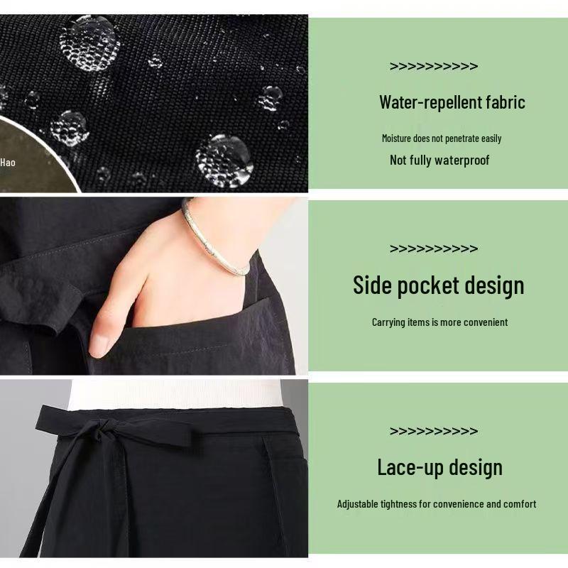 Custom Logo Catering & Kitchen Apron - Full or Half Body, Splash-Proof, Japanese Style