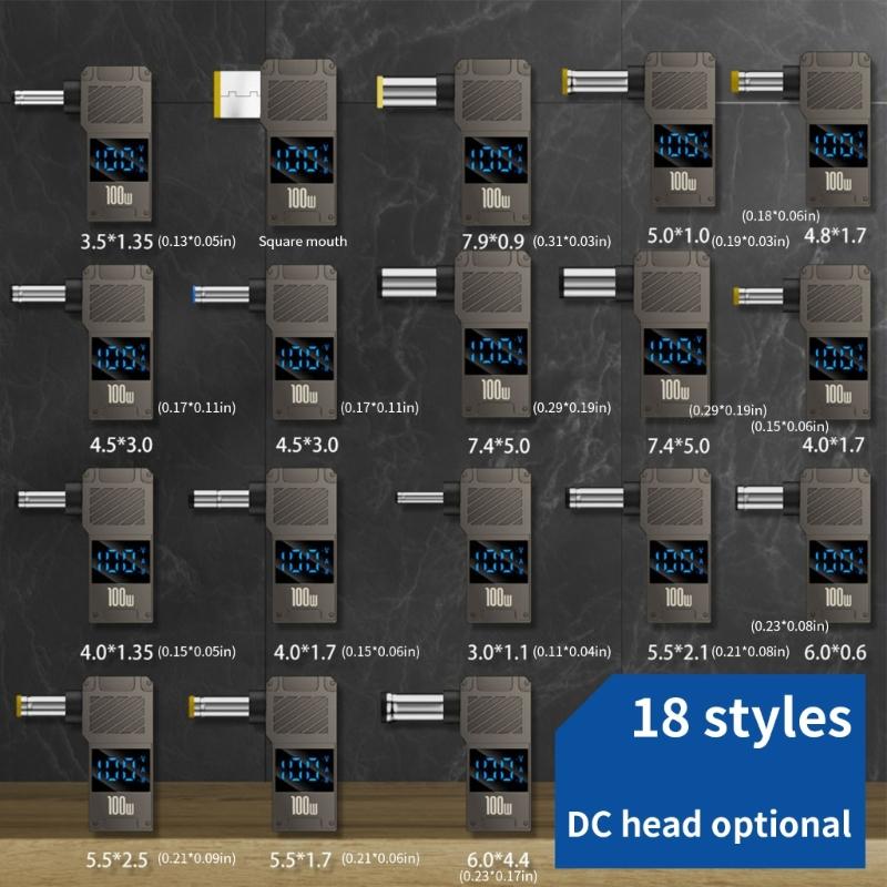 100W USB C auf Gleichstrom-Adapter Typ C Buchse auf Stecker für Wohnmobil und Solargeneratoren Geschäftsreisende Studenten