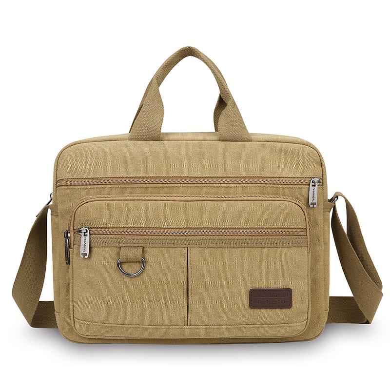 Men's Luxury Canvas Messenger Bag - High Quality Crossbody Shoulder Tote (Vintage Style Travel & Casual Handbag)