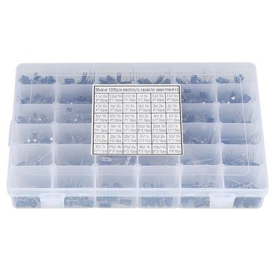 1000 Stück 36 Werte Elektrolytkondensator Sortiertes Kit 10V 50V 0,1uF bis 1000uF