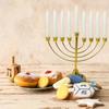 Hanukkah Candelabra Candle Holders Multi Branch Metal Menorah Elegant Jewish Candle Stand for Festives Decorations