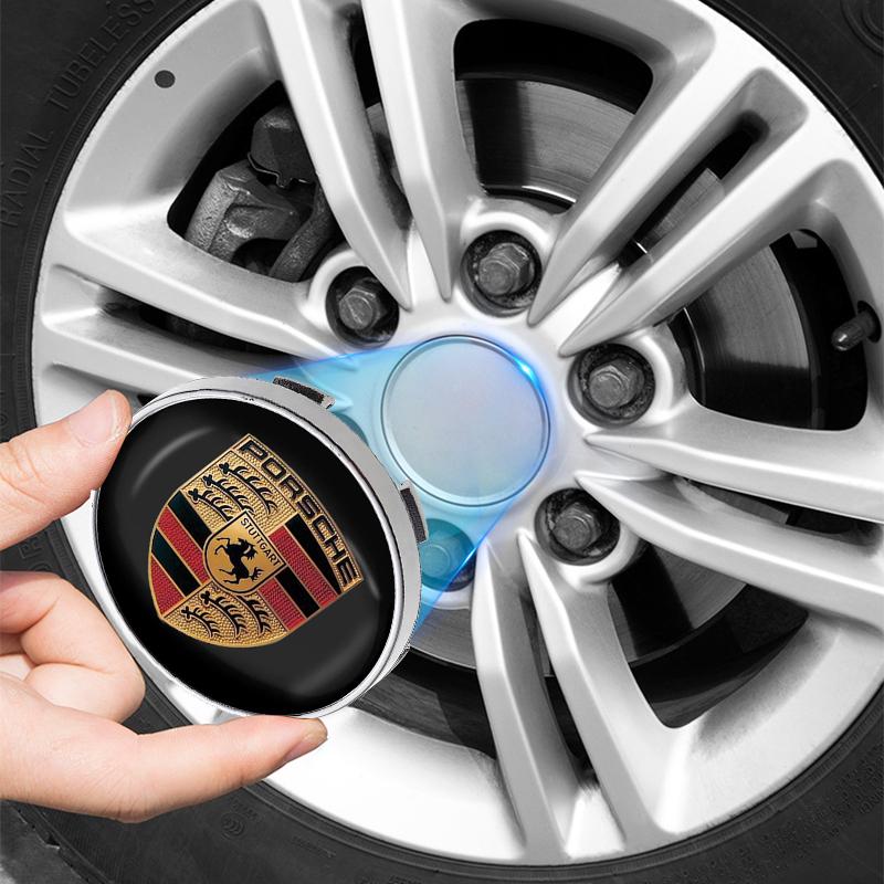 4 stk 60MM Bilhjul Senter Navkapsel Biltilbehør For Porsche Boxster Cayenne Panamera Macan Cayman 911 918 996 917 991