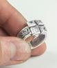 Sheen666 Dum Series Foursquare Ring White Cubic (B Type)