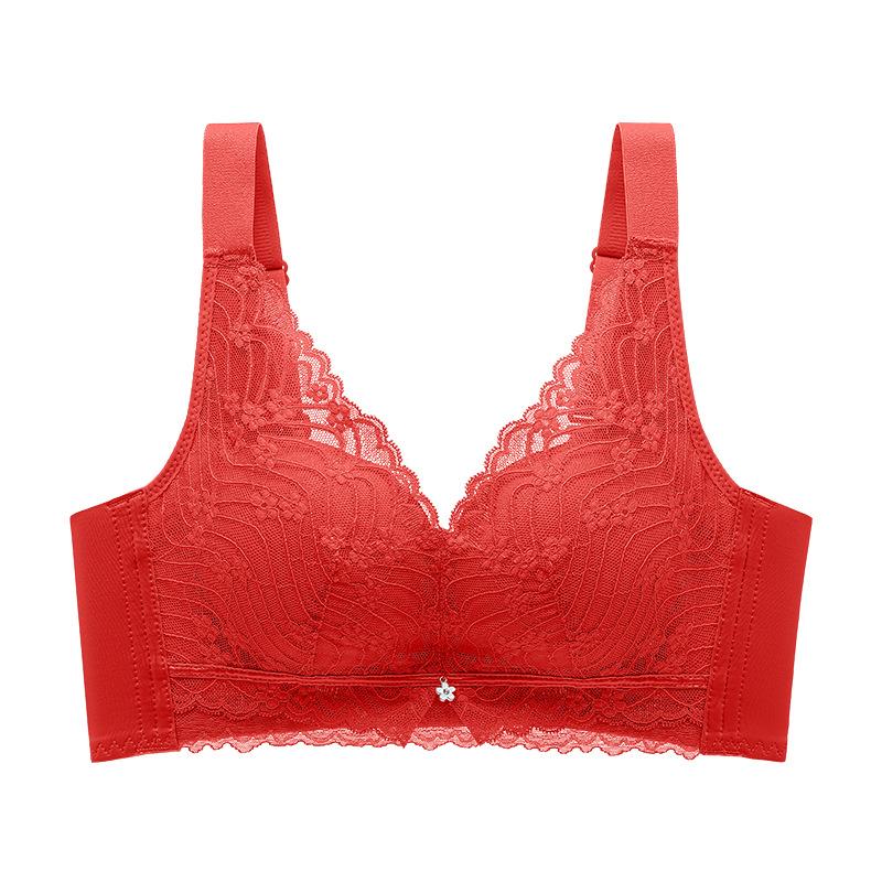 

Тонка білизна жіноча маленькі груди збирають сексуальне мереживо верхня підтримка проти провисання дихаюча приємна до шкіри без кісточок бюстгальтер 95B