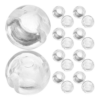 25 Pcs Venetian Accessories Blind Chain Stop Clips Stops Blinds Beaded Beads Curtain Clear See Window